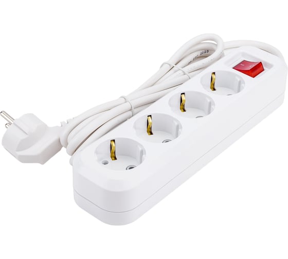 Удлинитель UNIVersal S-304 ПВС 3*1, 4 гнезда, с/з, выключатель 3м 9631990