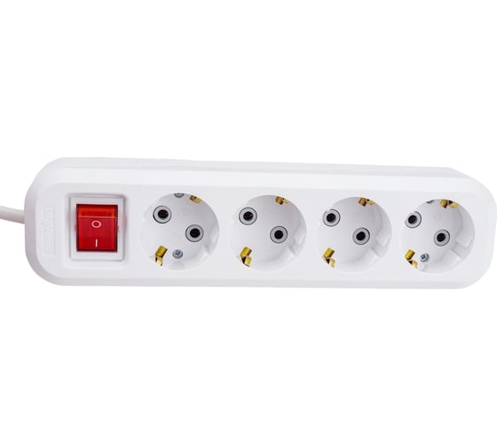 Удлинитель UNIVersal S-304 ПВС 3*1, 4 гнезда, с/з, выключатель 3м 9631990