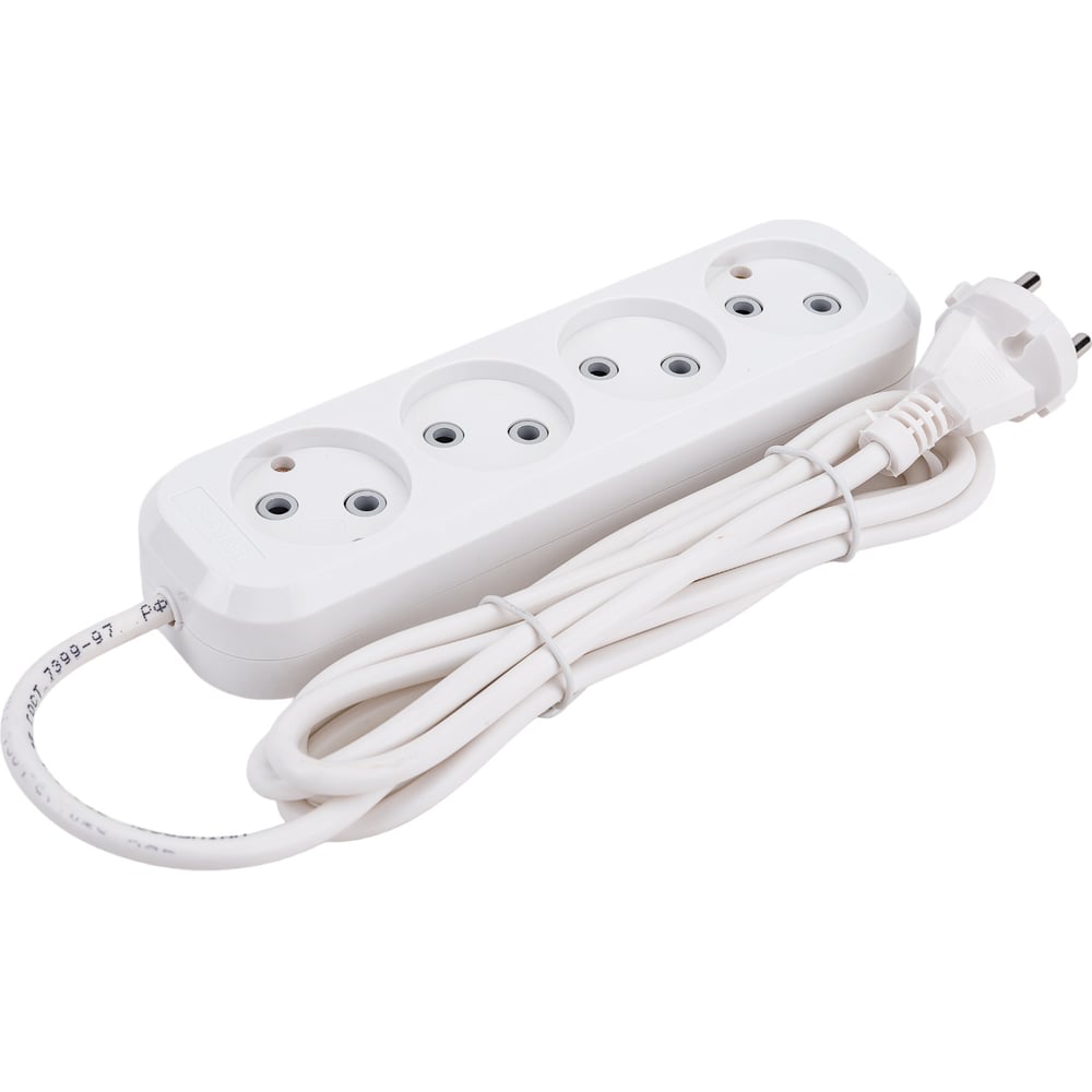 Удлинитель UNIVersal Е-204 ПВС 2*0,75, 4 гнезда, 2м 9634266 - выгодная ...