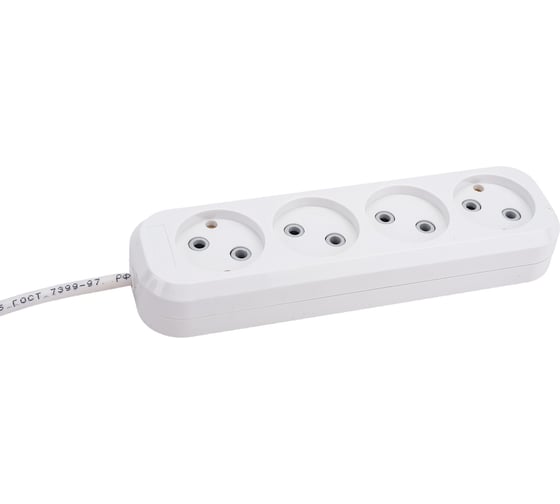 Удлинитель UNIVersal Е-204 ПВС 2*0,75, 4 гнезда, 2м 9634266