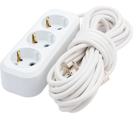 Удлинитель STEKKER 3 гнезда с/з 3x0,75,  7м, серия Home HM01-31-07 ,Ухз-10 39216