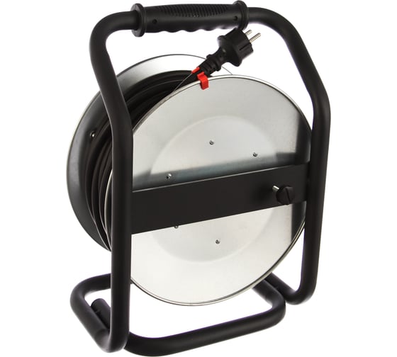 Удлинитель на металлической катушке Power Cube IP44 16А 30м резина 3*2,5 4 роз. с/з PC44801