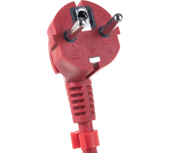 Удлинитель на пластиковой катушке Power Cube 4 розетки, с заземлением, IP20, 16А, 40м, ПВС 3*1,5мм2 PC20502