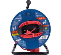 Силовой удлинитель на катушке Power Cube 1 розетка, без заземления, 10 А/2,2 кВт, 30 м PC20201