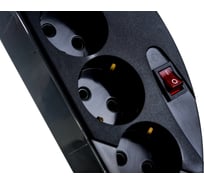 Сетевой фильтр Vektor SOFT черный 1.8-2м 15784