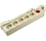 Cетевой фильтр Uniel S-GSU5-3 IVORY серии Universal, 3м, Пвс 3х0,75, 5 гнезд, с заземлением 10А UL-00001745 1
