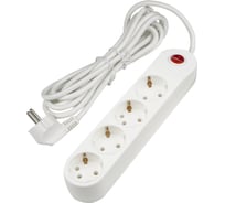 Удлинитель Uniel S-GCE4-3B, Exclusive, с заземлением, 4 гнезда, шнур 3м, 16А, 7065