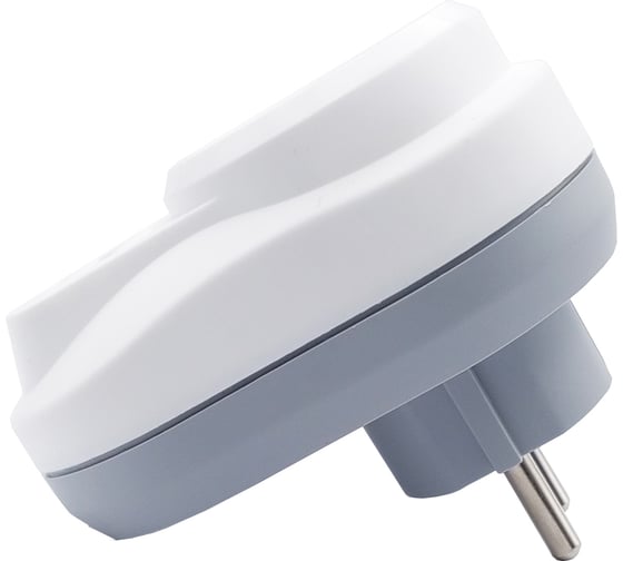 Сетевой фильтр Nilson Розетка 1-местная с заземлением, с Type-C+USB 2.4А белый 40130107