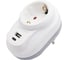 Сетевой фильтр Nilson Розетка 1-местная с заземлением, с Type-C+USB 2.4А белый 40130107 2
