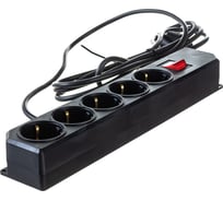 Сетевой фильтр АYGER ПВС 3x0,75 ГОСТ 3500Вт 5гнезд 5м с выключателем 80030