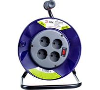 Силовой удлинитель на катушке ЭРА RPx4s2x1.030m, без заземления, 4гн, 30м, ПВС 2хБ0046843