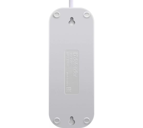 Удлинитель DEFENDER с заземлением L330 16 А, 5 м, выключатель 99360