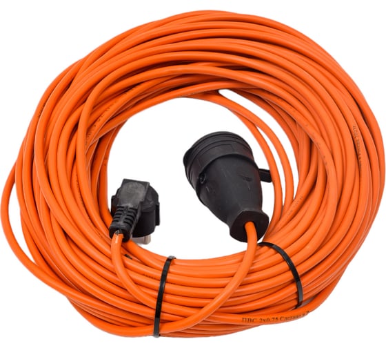 Удлинитель EKF Зевс 2.0, 40м, без заземления, ПВС, 2х0.75, 10А/2.3кВт, PROxima USB02-10-275-1-40