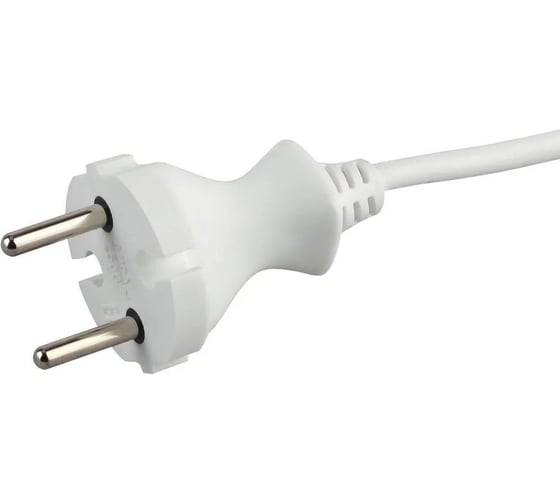 Электрический удлинитель Intro U330W без заземления, 3 розетки, 3 м ШВВП 2x0.75 мм2, 6 A, белый Б0057236