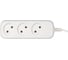 Электрический удлинитель Intro U330W без заземления, 3 розетки, 3 м ШВВП 2x0.75 мм2, 6 A, белый Б0057236 10