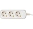 Электрический удлинитель Intro UE315W с заземлением, 3 розетки, 1.5 м ПВС 3x0.75 мм2, 10 А, белый Б0057235 1