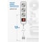 Удлинитель электрический Intro UES315W с заземлением, с выключателем, 3 розетки, 1.5 м, ПВС 3x0.75мм2, 10 Б0056942 2