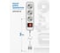 Удлинитель электрический Intro UES330W с заземлением, с выключателем, 3 розетки, 3 м, ПВС 3x0.75мм2, 10А Б0056944 5