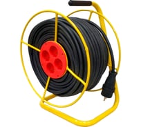 Удлинитель на катушке ПРОВОДНИК Стандарт четыре розетки, КГТП 2x1,5, 15 м PR001574C1