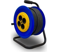 Удлинитель на катушке ПРОВОДНИК Профи (четыре розетки) КГТП 3x1,5, 50 м (1 шт) PR001676C1