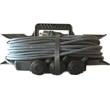 Удлинитель на рамке Рыжая такса УР КГ 3х2,5 (16А), 3гнезда, 20м. УР03-1915