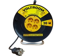 Удлинитель на пластиковой катушке Voltroom ПВС 2*2,5-30 16А, 220В