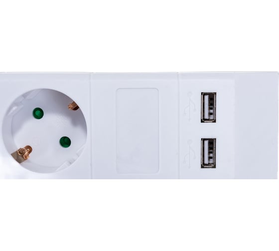 Сетевой фильтр Navigator NSP-USB-06-180-ESC-3x1, 6 гнезд, 1.8м 71864