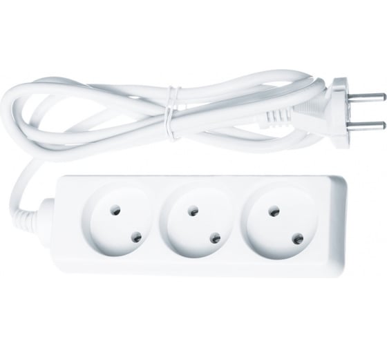Удлинитель Navigator, NPE-S-03-150-X-2x1, б/з, 3 гнезда, 1.5м 61308 1