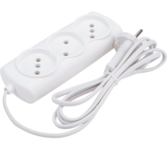Удлинитель Navigator, NPE-S1-03-150-X-2x0.75, б/з, 3 гнезда, ШВВП, 1.5м 71448