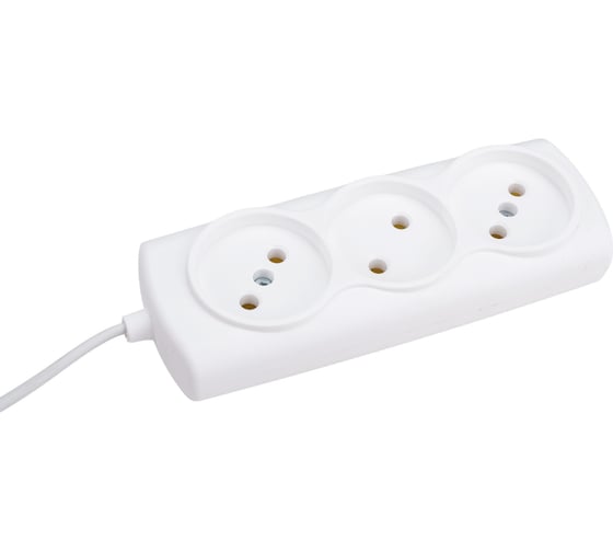 Удлинитель Navigator, NPE-S1-03-150-X-2x0.75, б/з, 3 гнезда, ШВВП, 1.5м 71448