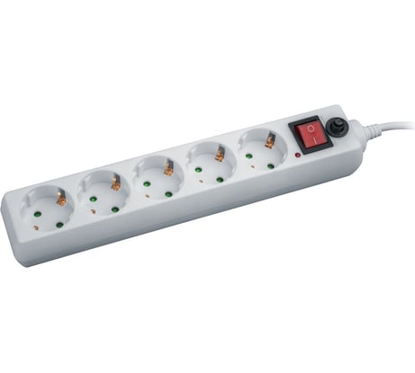 Сетевой фильтр Navigator, NSP-05-300-ESC-3х0.75, 5 гнезд, 3м 71862