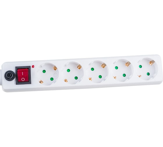 Сетевой фильтр Navigator, NSP-05-180-ESC-3х0.75, 5 гнезд, 1.8м 71861