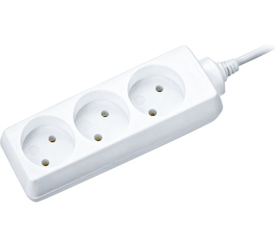 Удлинитель Navigator, NPE-S-03-150-X-2x0.75, б/з, 3 гнезда, 1.5м 94167