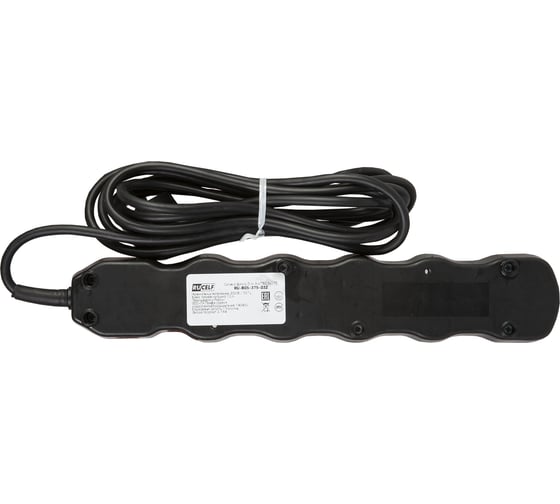 Сетевой фильтр GLANZEN RUCELF 5 гн. 3 м ПВС 3x0,75 арт. RU-B05-375-03Z КА-00009526