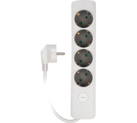 Универсальный электрический удлинитель Jazzway ET-04-140W (4 x 1,4)шторки заземление выключатель 5051799