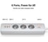 Сетевой фильтр (удлинитель) Ugreen CD286 с розетками 30W 3AC Power Strip with Master Switch (2A1C) EU цвет: белый 25357 3