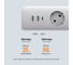 Сетевой фильтр (удлинитель) Ugreen CD286 с розетками 30W 3AC Power Strip with Master Switch (2A1C) EU цвет: белый 25357 4