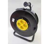 Удлинитель ООО "ГОСТ-ЭЛЕКТРО" 4x50 м с з/шт на метал. катушке и метал. стойке с авт. отключения КГ 2x1,5 Меркурий У16-010 "МРК" 511423