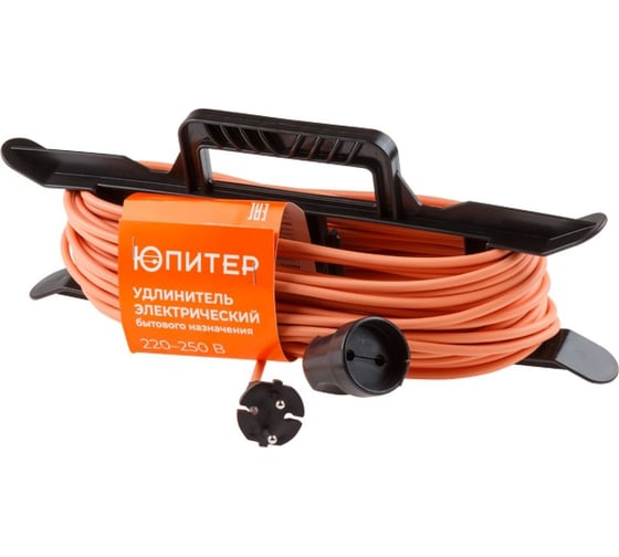 Удлинитель на рамке ЮПИТЕР 20м (1 роз., 1,3кВт, б/з, ПВС) PC16-JP8212 1