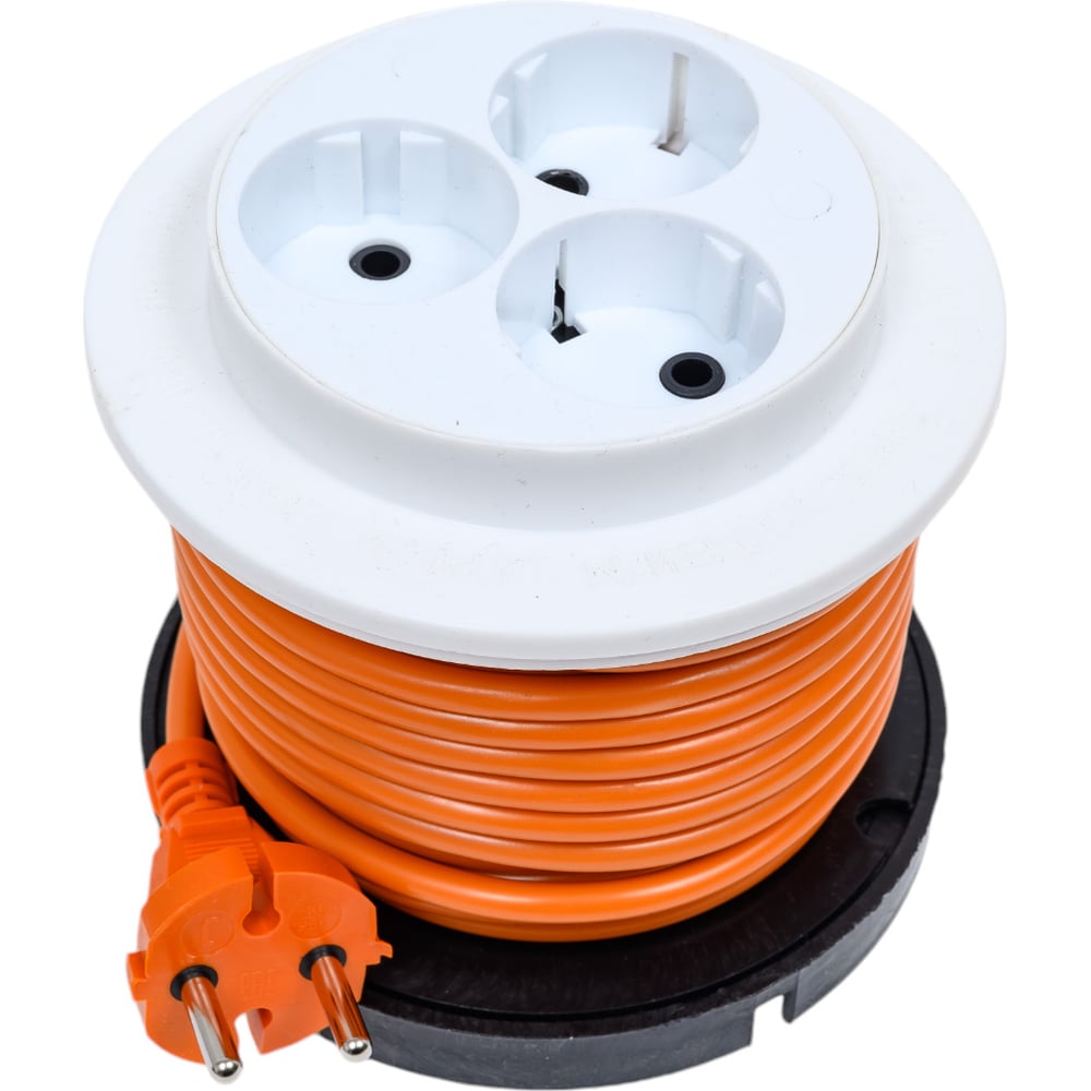 Удлинитель ООО "ГОСТ-ЭЛЕКТРО" 3x10 м универсальный на пластиковой ...