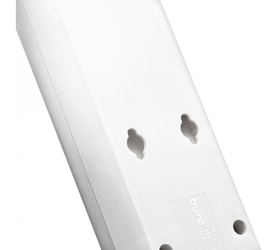 Сетевой фильтр BURO 500SH-10-W 10м, 5 розеток, белый, коробка 992302