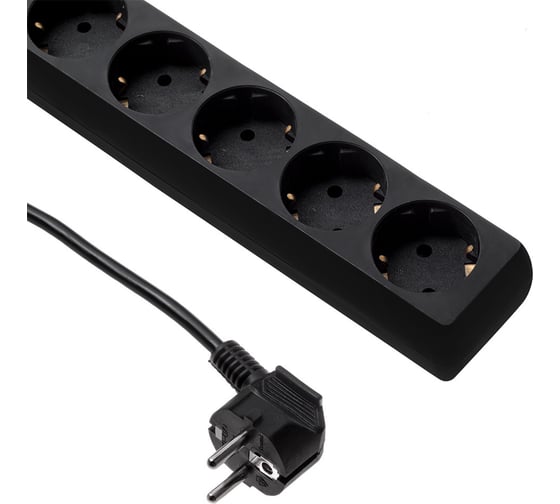 Сетевой фильтр BURO 600SH-16-3-B 3м, 6 розеток, черный, коробка 475275