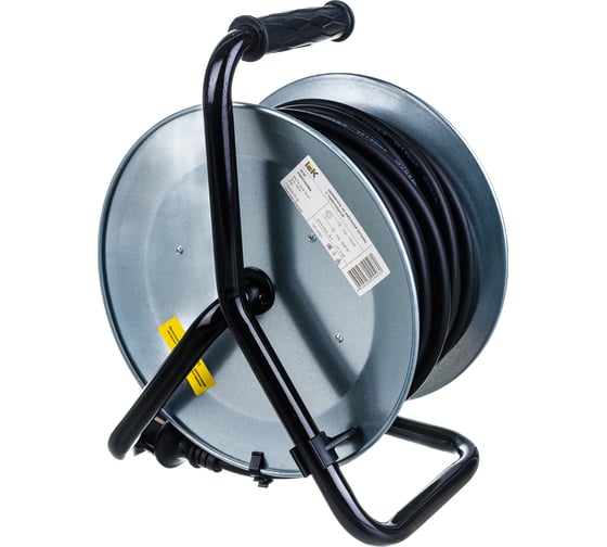 Катушка IEK "Professional" УК30 4 места, 2Р+PЕ, 30м, КГ, 3х1,5мм2, IP44 WKP16-16-04-30-44