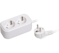 Удлинитель IEK CLASSIC У02, 2 места, 2Р+РЕ, 3.0 метра, 3х1мм2, 16А/250В WYP11-16-02-03-Z