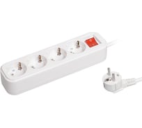 Удлинитель IEK CLASSIC У04В, 4 места, 2Р+РЕ, 1.5 метра, 3х1мм2, 16А/250В WYP11-16-04-02-ZK