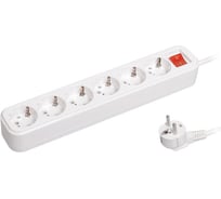 Удлинитель IEK CLASSIC У06В, 6 мест, 2Р+РЕ, 5.0 метра, 3х1мм2, 16А/250В WYP11-16-06-05-ZK