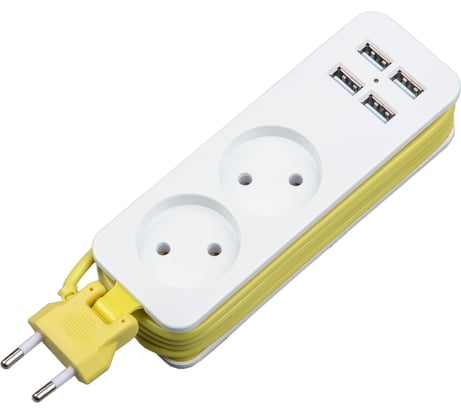 Удлинитель Uniel S-CT2-1,5U WHITE/GREEN UL-00011134