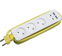 Удлинитель Uniel S-CT3-1,8UC WHITE/GREEN UL-00011138