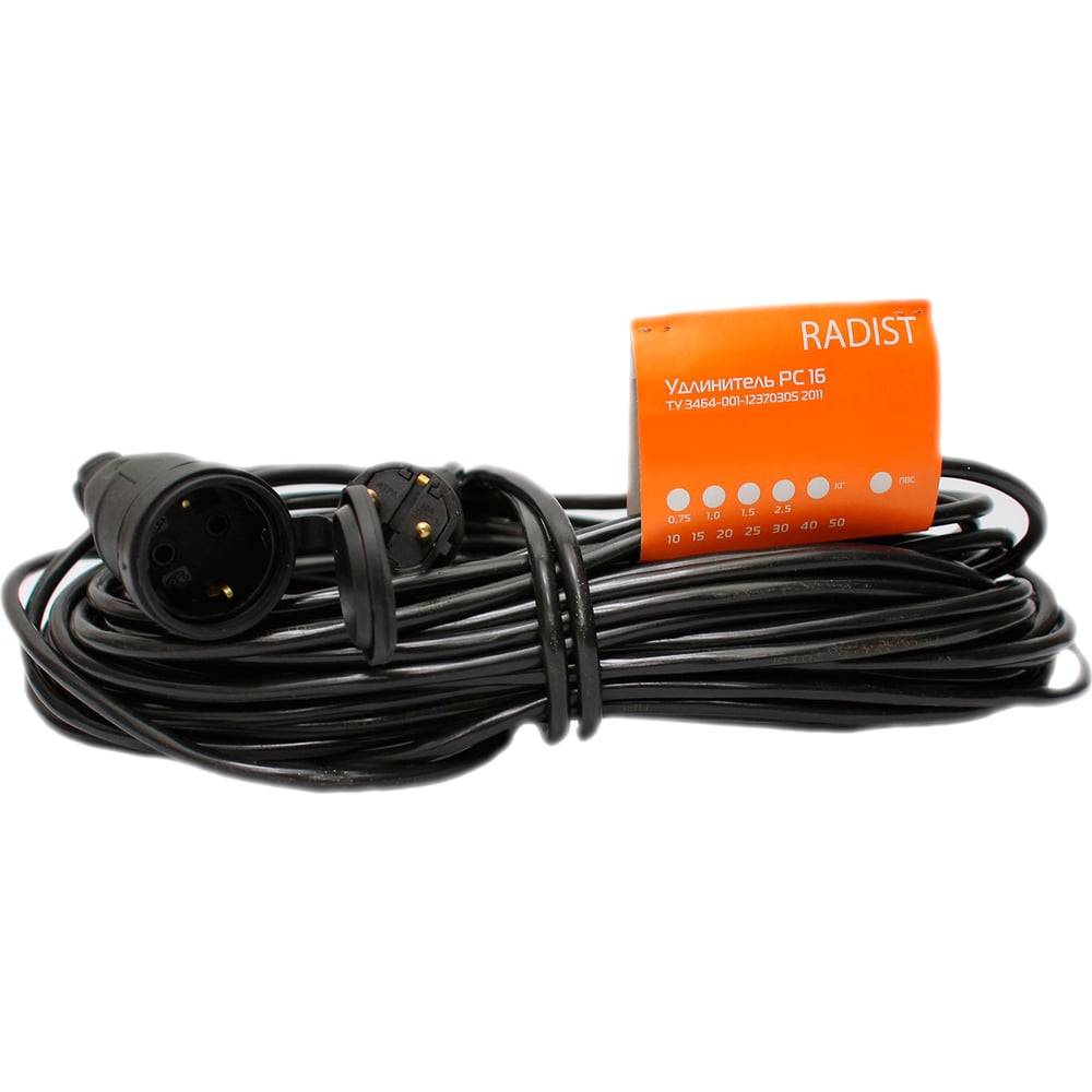 Удлинитель Радист РС16 без каркаса 16А 1 гн ПВС 3*1,5 40м IP44 270 ...