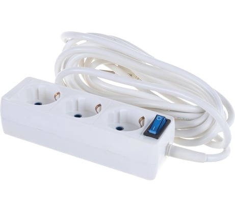 Удлинитель Радист ПРЕМИУМ Р16-012 10А 3 гн с кнопкой ПВС 3*1 5м 1044